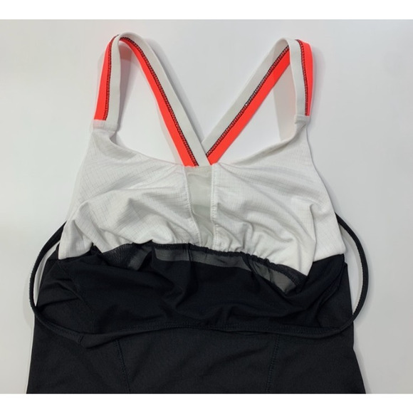 Lucky In Love Tank Top Womens XS Extra Small Black Shelf Bra Quick Dry Strappy - Picture 7 of 10